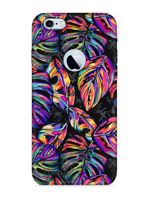 Tropical Seamless Vector Embossed Soft Silicone Case for Apple Iphone 6 (Logo Cut) Zapvi