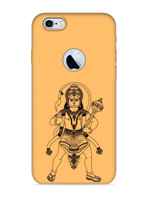 Indian God Hanuman Embossed Soft Silicone Case for Apple Iphone 6 (Logo Cut) Zapvi