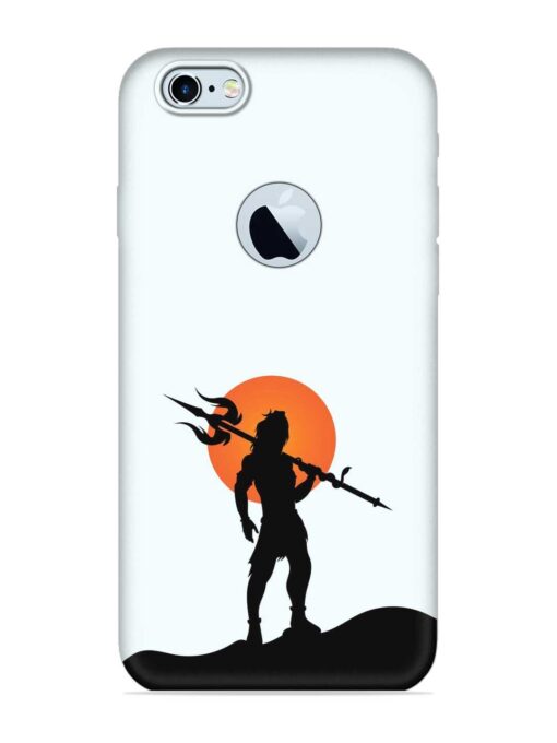 Lord Mahadev Trendy Embossed Soft Silicone Case for Apple Iphone 6 (Logo Cut) Zapvi