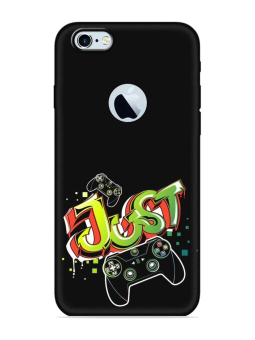 Graffiti Gamepad Illustration Embossed Soft Silicone Case for Apple Iphone 6 (Logo Cut) Zapvi