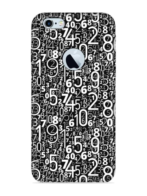 Many Numbers Different Embossed Soft Silicone Case for Apple Iphone 6 (Logo Cut) Zapvi