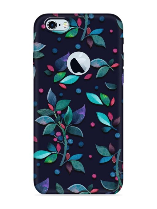 Decorative Watercolor Flower Embossed Soft Silicone Case for Apple Iphone 6 (Logo Cut) Zapvi