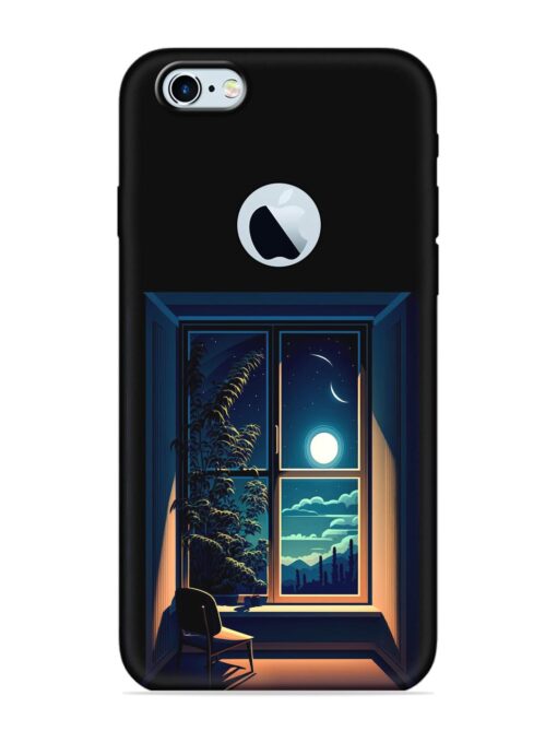 Night View At Window Embossed Soft Silicone Case for Apple Iphone 6 (Logo Cut) Zapvi