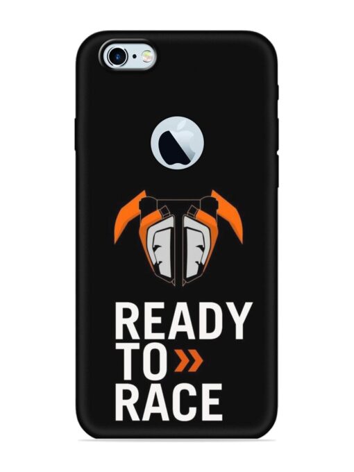 Ready To Race Embossed Soft Silicone Case for Apple Iphone 6 (Logo Cut) Zapvi