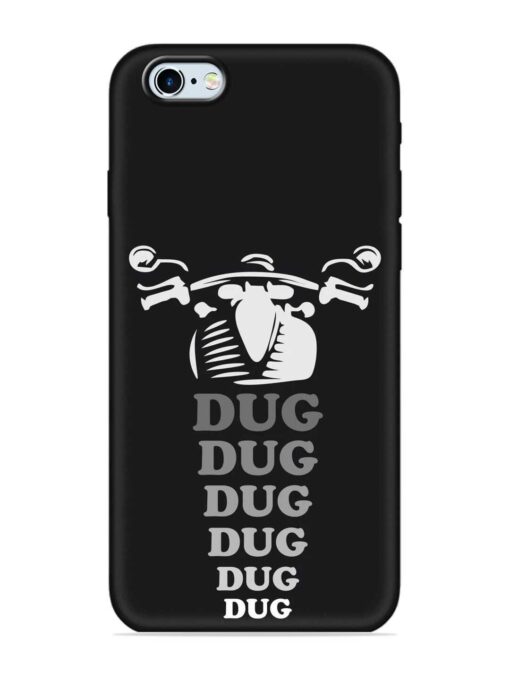 Dug Dug Dug Embossed Soft Silicone Case for Apple Iphone 6 Plus Zapvi