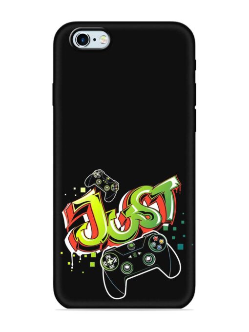 Graffiti Gamepad Illustration Embossed Soft Silicone Case for Apple Iphone 6S