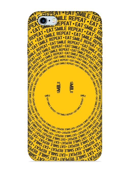 Smiley Embossed Soft Silicone Case for Apple Iphone 6S Zapvi