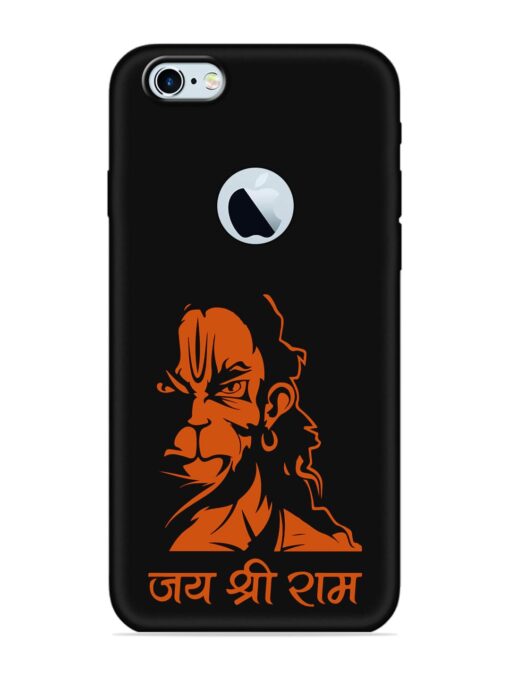 Angry Hanuman Embossed Soft Silicone Case for Apple Iphone 6S (Logo Cut)