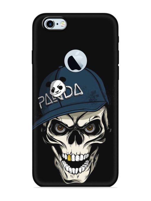 Panda Skull Embossed Soft Silicone Case for Apple Iphone 6S (Logo Cut) Zapvi