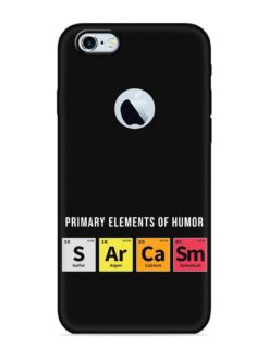 Primary Elements Humor Embossed Soft Silicone Case for Apple Iphone 6S (Logo Cut)