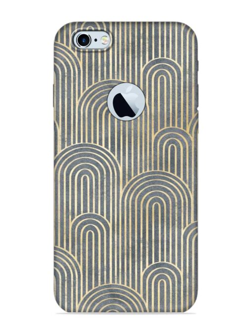 Art Deco Style Embossed Soft Silicone Case for Apple Iphone 6S (Logo Cut)