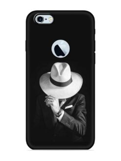 Men Under Hat Embossed Soft Silicone Case for Apple Iphone 6S (Logo Cut)