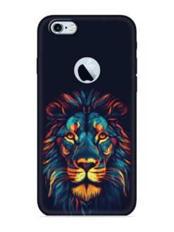Colorful Lion Embossed Soft Silicone Case for Apple Iphone 6S (Logo Cut)