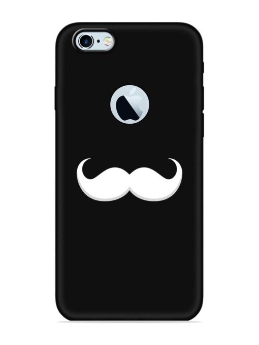 Mustache Vector Embossed Soft Silicone Case for Apple Iphone 6S (Logo Cut) Zapvi