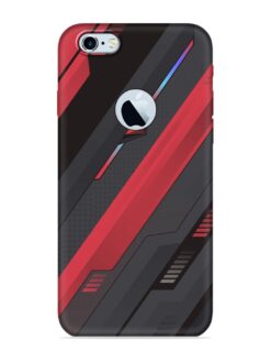 Material Desk Art Embossed Soft Silicone Case for Apple Iphone 6S (Logo Cut)