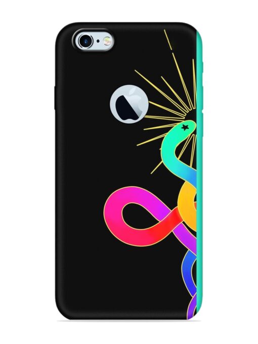 Art Geometric Abstraction Embossed Soft Silicone Case for Apple Iphone 6S (Logo Cut)