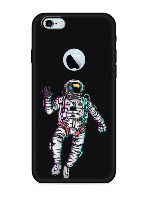 Spaceman Embossed Soft Silicone Case for Apple Iphone 6S (Logo Cut)