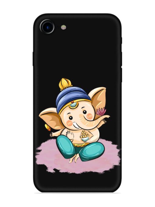 Bal Ganesh Vector Art Embossed Soft Silicone Case for Apple Iphone 7 Zapvi