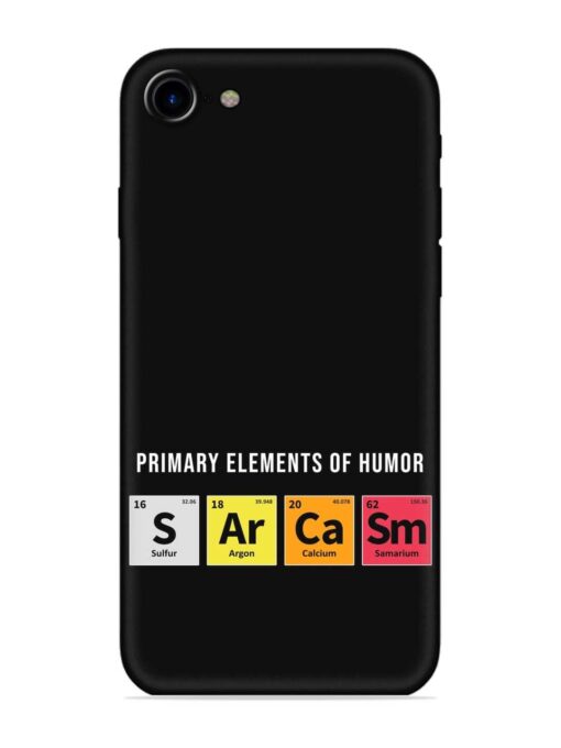 Primary Elements Humor Embossed Soft Silicone Case for Apple Iphone 7 Zapvi