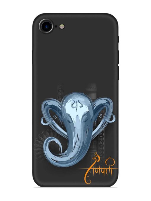 Illustration Lord Ganpati Embossed Soft Silicone Case for Apple Iphone 7