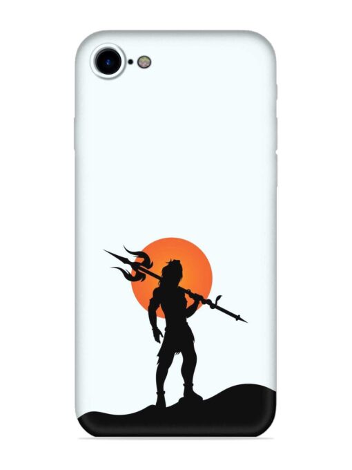 Lord Mahadev Trendy Embossed Soft Silicone Case for Apple Iphone 7