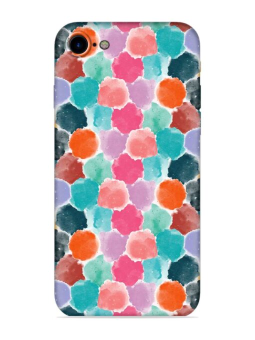 Colorful Seamless Pattern Embossed Soft Silicone Case for Apple Iphone 7