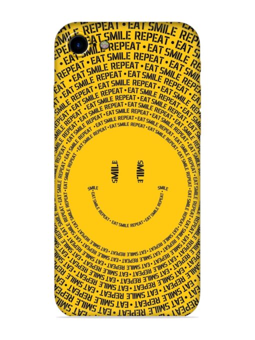 Smiley Embossed Soft Silicone Case for Apple Iphone 7 Zapvi