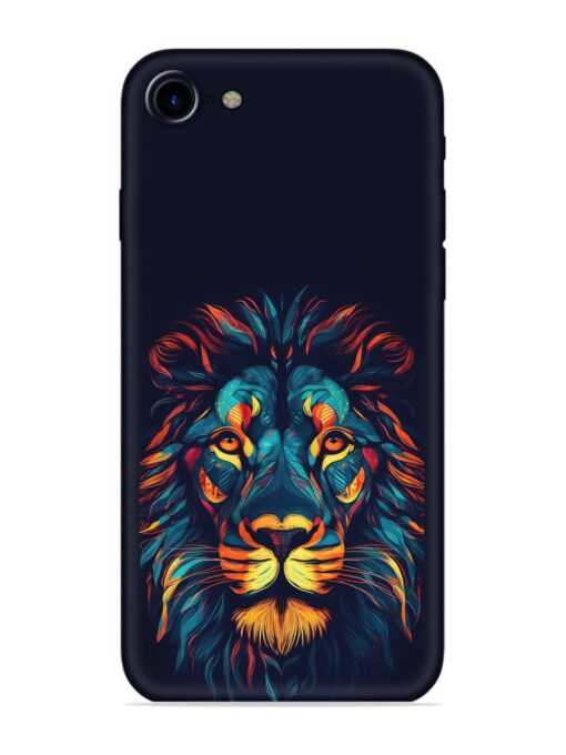 Colorful Lion Embossed Soft Silicone Case for Apple Iphone 7 Zapvi