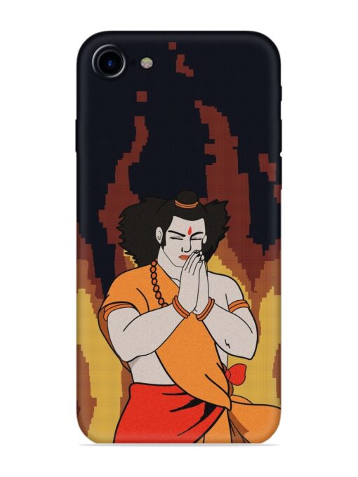 Shree Ram Vector Embossed Soft Silicone Case for Apple Iphone 7