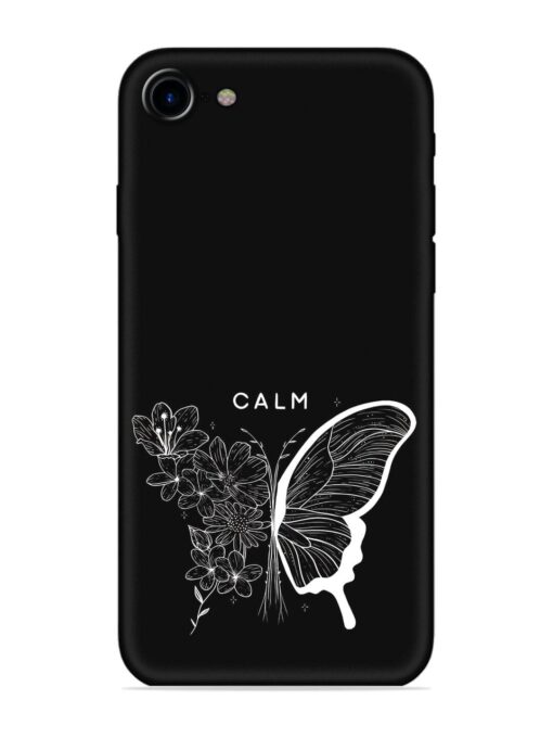 Calm Embossed Soft Silicone Case for Apple Iphone 7 Zapvi