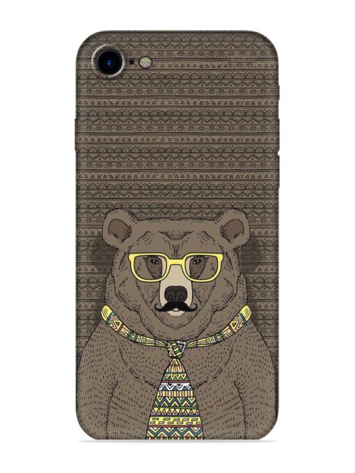 Grizzly Bear Embossed Soft Silicone Case for Apple Iphone 7 Zapvi