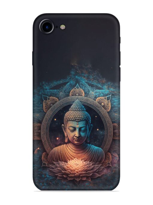 Gautam Buddha Embossed Soft Silicone Case for Apple Iphone 7