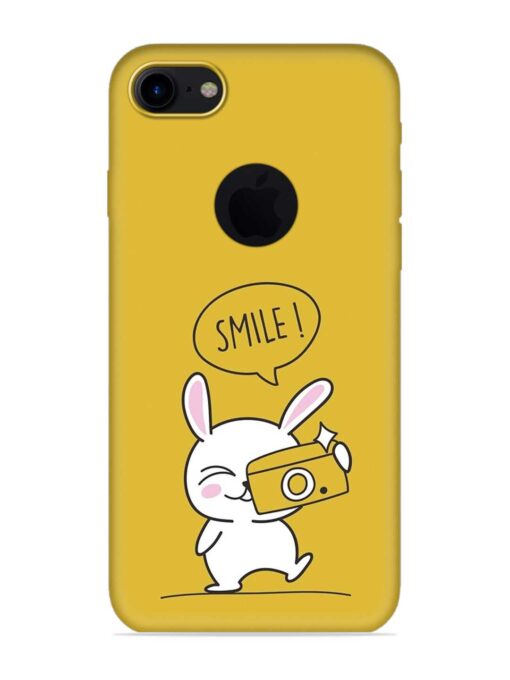 Hey Smile Please Embossed Soft Silicone Case for Apple Iphone 7 (Logo Cut)