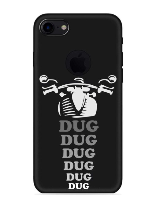 Dug Dug Dug Embossed Soft Silicone Case for Apple Iphone 7 (Logo Cut)