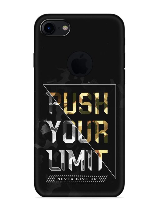 Push Your Limits Embossed Soft Silicone Case for Apple Iphone 7 (Logo Cut)