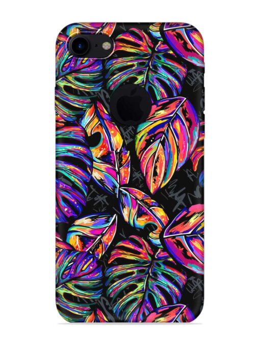 Tropical Seamless Vector Embossed Soft Silicone Case for Apple Iphone 7 (Logo Cut) Zapvi