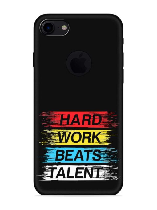 Hard Work Beats Embossed Soft Silicone Case for Apple Iphone 7 (Logo Cut)