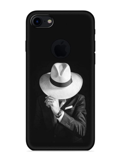 Men Under Hat Embossed Soft Silicone Case for Apple Iphone 7 (Logo Cut)