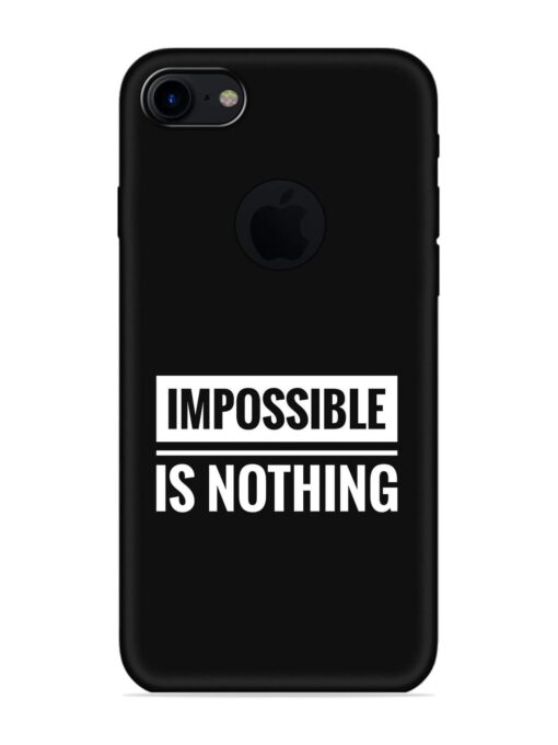 Impossible Is Nothing Embossed Soft Silicone Case for Apple Iphone 7 (Logo Cut)