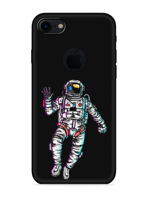 Spaceman Embossed Soft Silicone Case for Apple Iphone 7 (Logo Cut) Zapvi