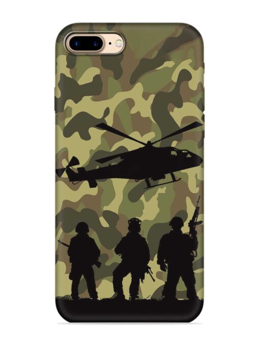 Army Heros Embossed Soft Silicone Case for Apple Iphone 7 Plus Zapvi