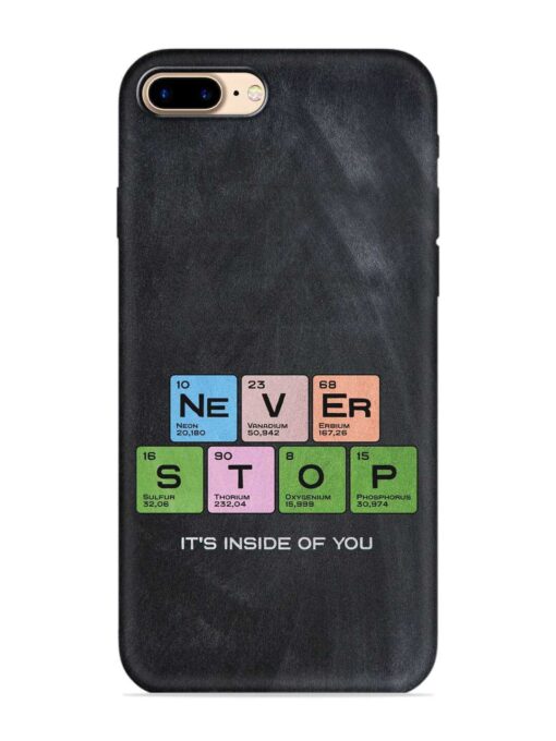 Never Stop It'S Inside Of You Embossed Soft Silicone Case for Apple Iphone 7 Plus Zapvi