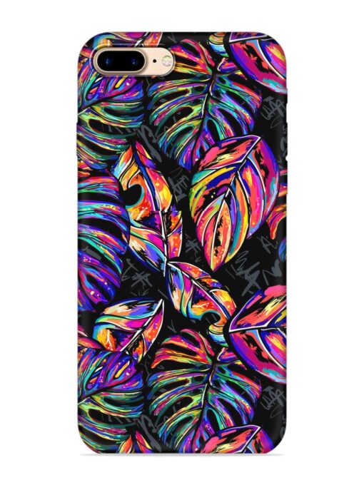 Tropical Seamless Vector Embossed Soft Silicone Case for Apple Iphone 7 Plus Zapvi