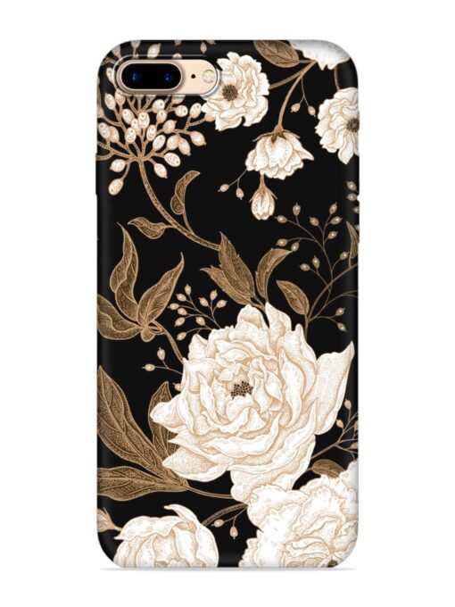 Peonies Roses Floral Embossed Soft Silicone Case for Apple Iphone 7 Plus Zapvi