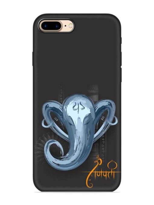 Illustration Lord Ganpati Embossed Soft Silicone Case for Apple Iphone 7 Plus Zapvi