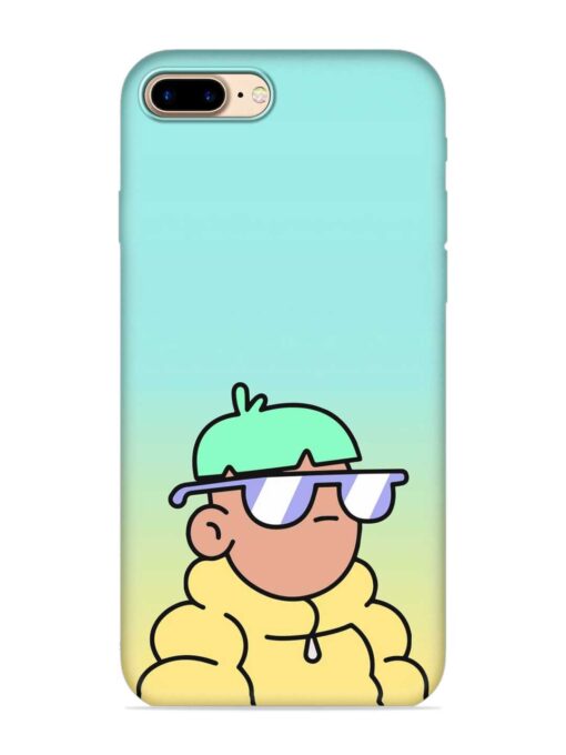 Doodles Cool Character Embossed Soft Silicone Case for Apple Iphone 7 Plus Zapvi