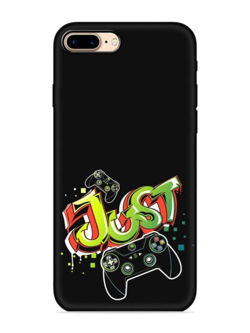 Graffiti Gamepad Illustration Embossed Soft Silicone Case for Apple Iphone 7 Plus