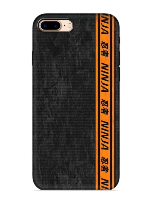 Ninja Srtips Embossed Soft Silicone Case for Apple Iphone 7 Plus Zapvi