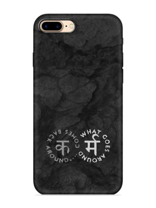 Karma Hindi Word Embossed Soft Silicone Case for Apple Iphone 7 Plus Zapvi