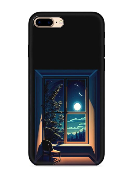 Night View At Window Embossed Soft Silicone Case for Apple Iphone 7 Plus